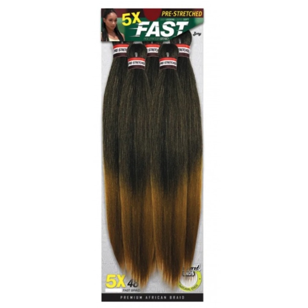 Pre-Stretched Hair Extensions - Black and Brown